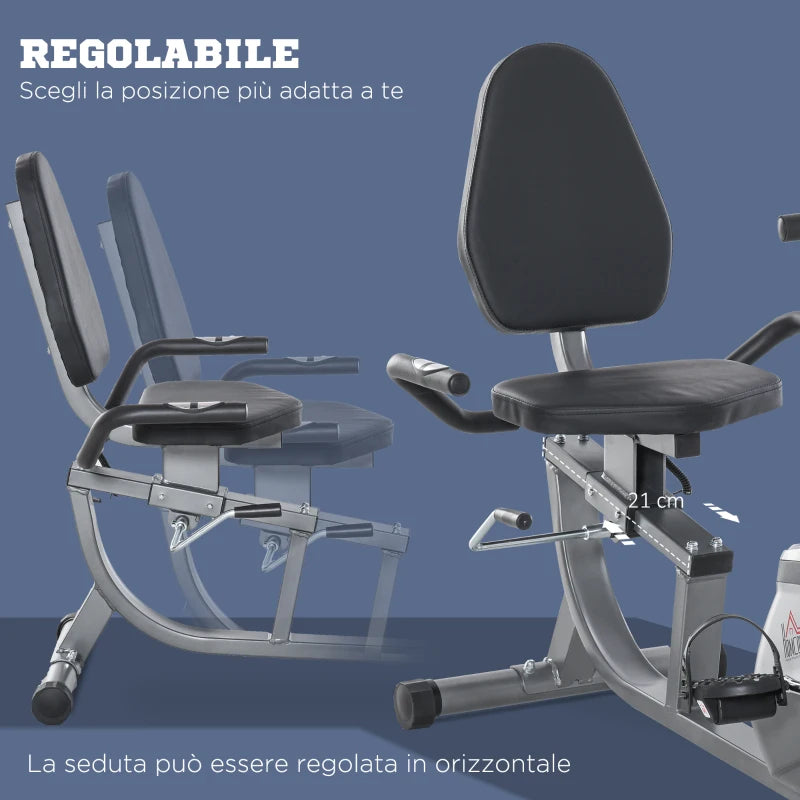 CYCLETTE ORIZZONTALE CON SEDUTA REGOLABILE