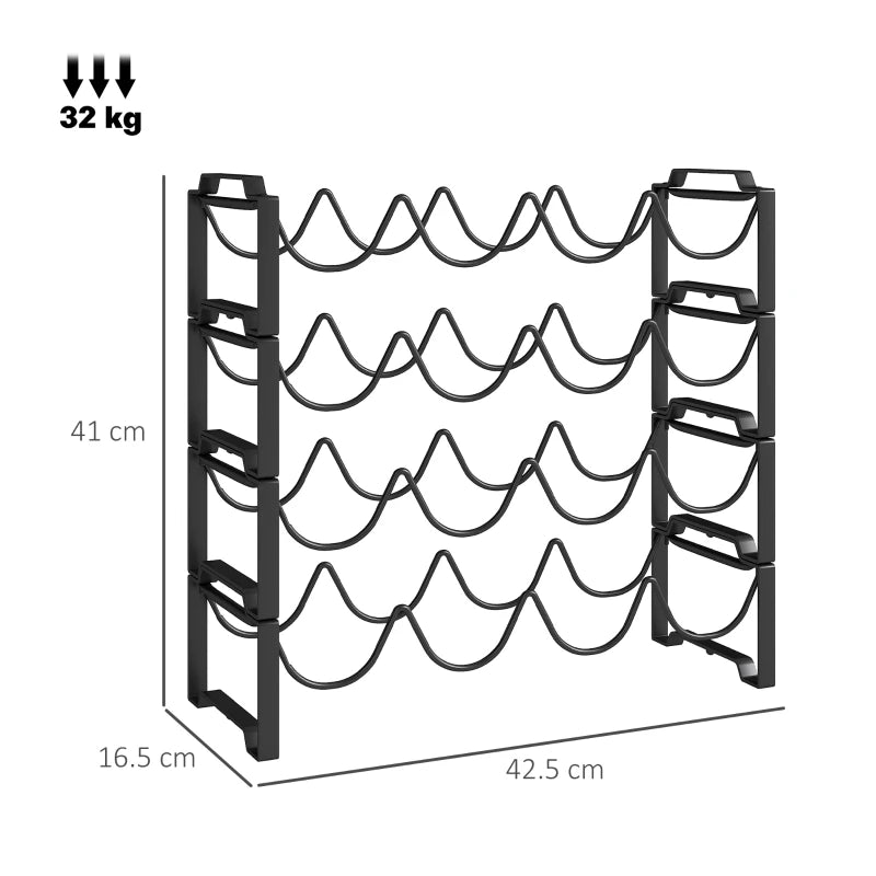 Portabottiglie a 4 Livelli