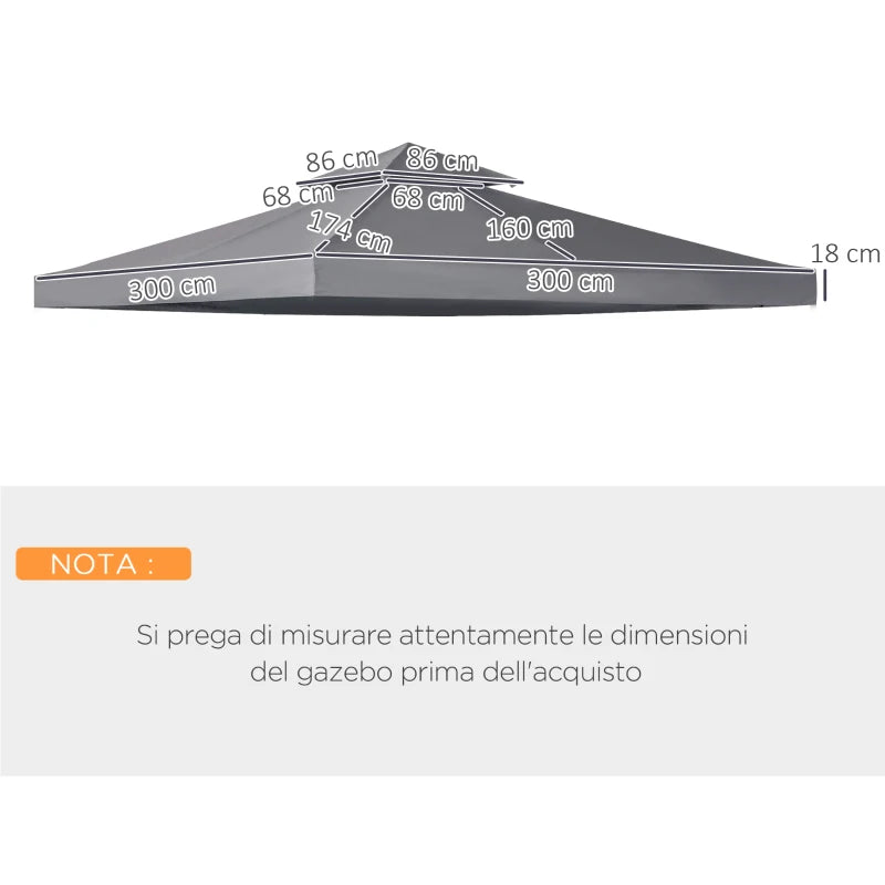 Tetto di Ricambio per Gazebo